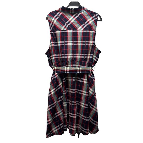 Torrid Poplin Collared Plaid Shirt Dress Size 4 Multi-Color - Picture 5 of 8